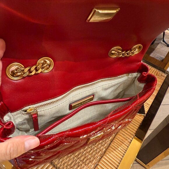 Best Price‼️Tory Burch Willa Small Shoulder Bag 152051 Berry $645 - Picture 7 of 9